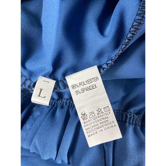 Womens shorts blue size Large with elastic waist and pockets - Picture 5 of 5